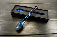 Asahi Tools LIGHTOOL 3/8"SQ. Ratchet Handle Ion Plating metal blue - Limited Edition