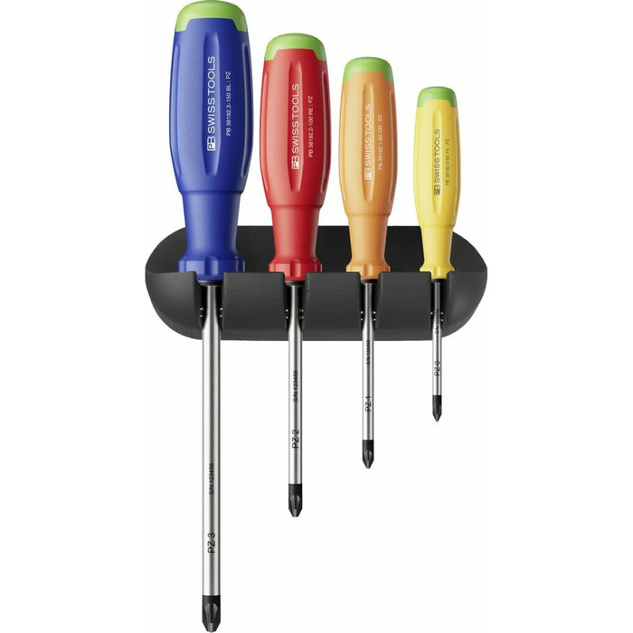 PB Swiss PB 38243.H RB SwissGrip Evo screwdriver set for Pozidriv, Pieces 4