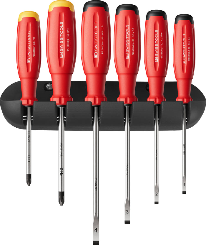 PB Swiss Tools PB 38244 H
SwissGrip Evo screwdriver set with wall mount