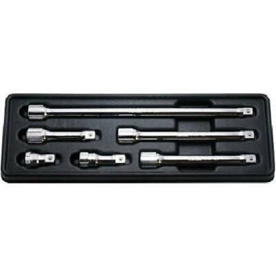 Koken Set of 6 3/8 in Square Drive Extension Bar with ABS Tray 32 - 250mm - PK3760/6