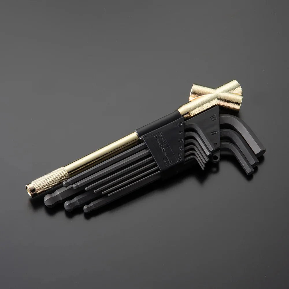 Key Handle Extension WISE × FUJIYA KUROKIN Ball-End Hex Key Set with Extension Handle 9pc ...