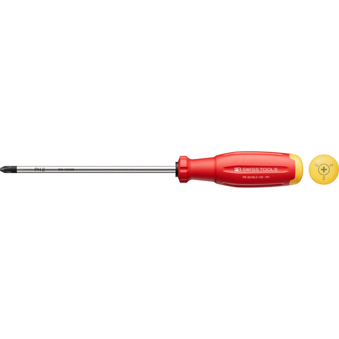 PB Swiss Tools Phillips screwdriver PB 38190 SwissGrip Evo size 2 150 mm