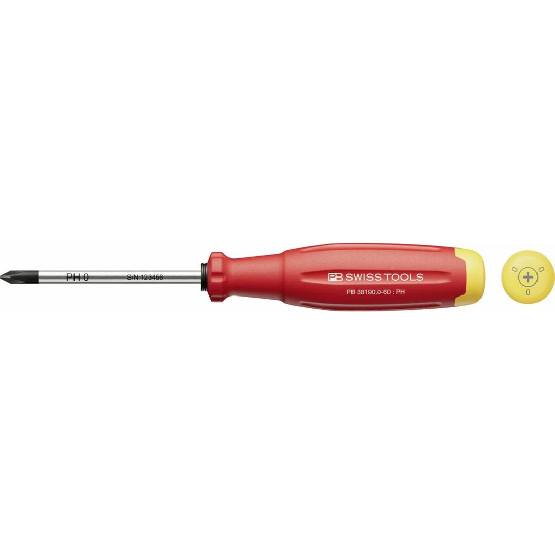 PB Swiss PB 38190.0-60 SwissGrip Evo Screwdriver For PH0