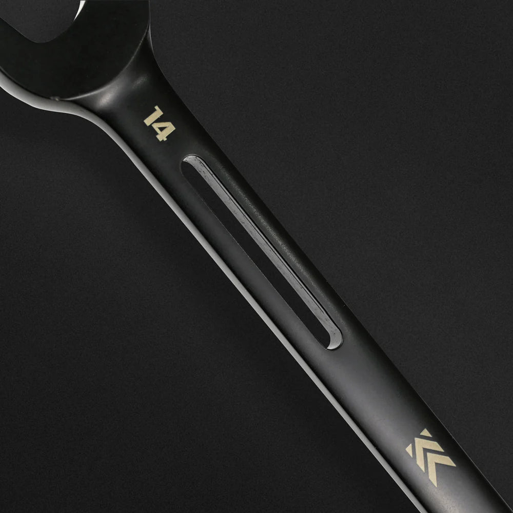 Fujiya CWL-7S-BG Flex Ratchet Combination Wrench Set 7-piece KUROKIN (Black & Gold)