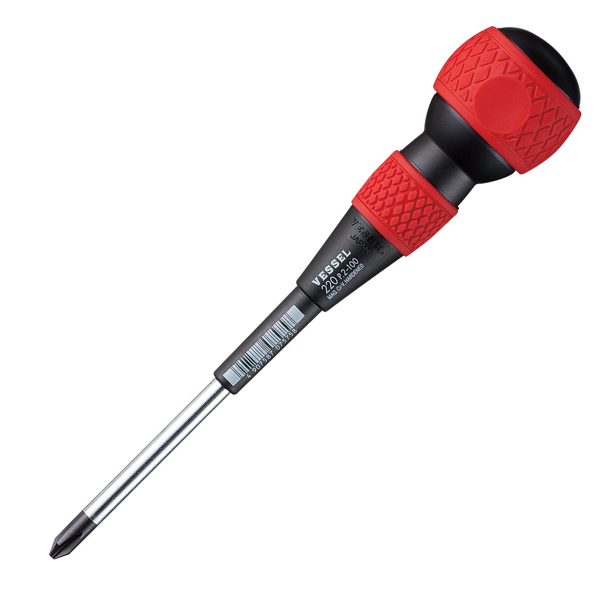 Vessel Ball-Grip Screwdriver No.220(Ph No.2 x 100)