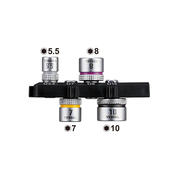 Vessel TD-BS24 Bit Set, Set of 4, Sockets