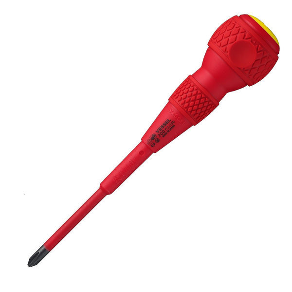 Vessel Ball-Grip Insulated Screwdriver No.200(Ph No.2 x 100)