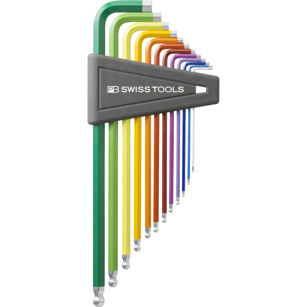 PB Swiss Tools RainBow Hex key L-wrench set Imperial (PB 212Z.LH-12 RB) 1/20 to 5/16"