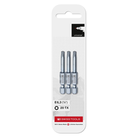 PB Swiss E6.400/20 PrecisionBit E6.3 Torx Screwdriver Bits T20 – 3 Pack