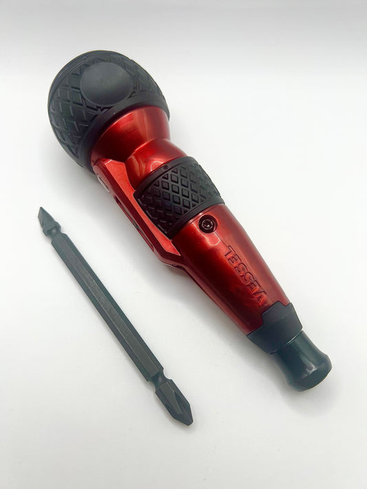 VESSEL 220USB-P1 Electric Ball Grip Screwdriver Plus Premium 3 speed model limited edition red