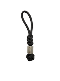 UTOKU TOOLS Titanium Alloy Pendant With Black Paracord - Silver