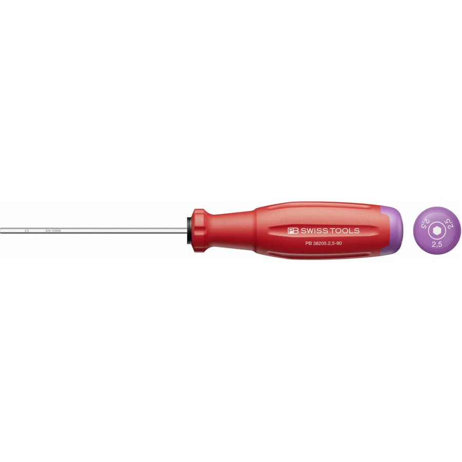 PB Swiss PB 38205.2,5-90 SwissGrip Evo screwdriver for hex socket screws - 2.5 mm