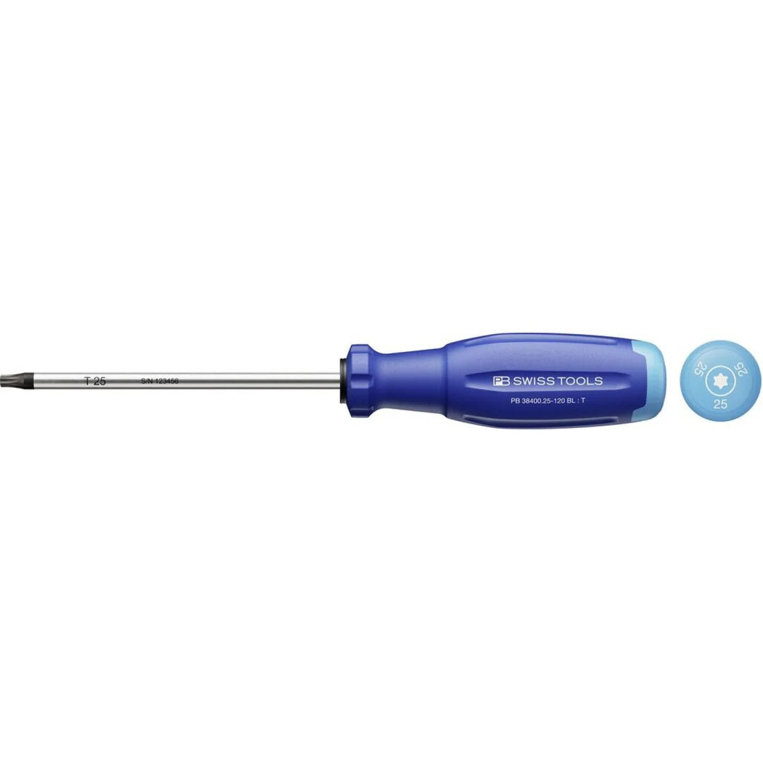PB Swiss PB 38400.25-120 BL SwissGrip Evo Screwdriver for Torx Screws-T25
