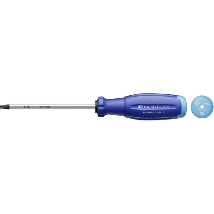 PB Swiss PB 38400.25-120 BL SwissGrip Evo Screwdriver for Torx Screws-T25