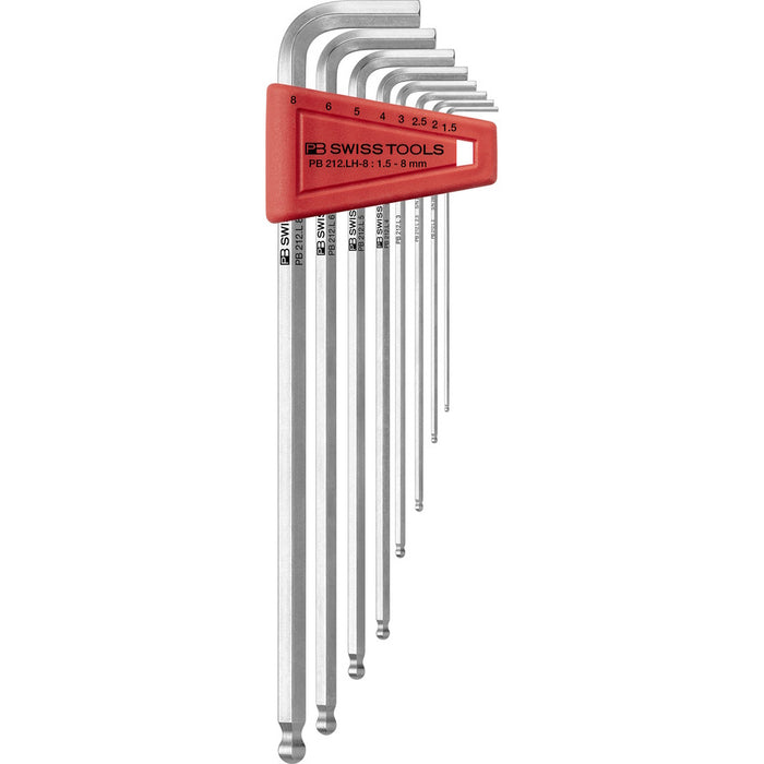 PB Swiss Tools PB 212 LH
Key L-wrenches, long, with ball point, set in a practical plastic holder