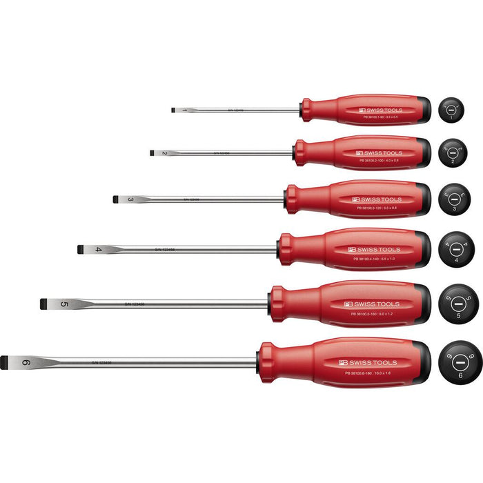 PB Swiss Tools  38240
SwissGrip Evo screwdriverset for slotted screws