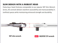 New Utoku Tools Nexper UT-NPR472 1/2 inch Slim head ratchet