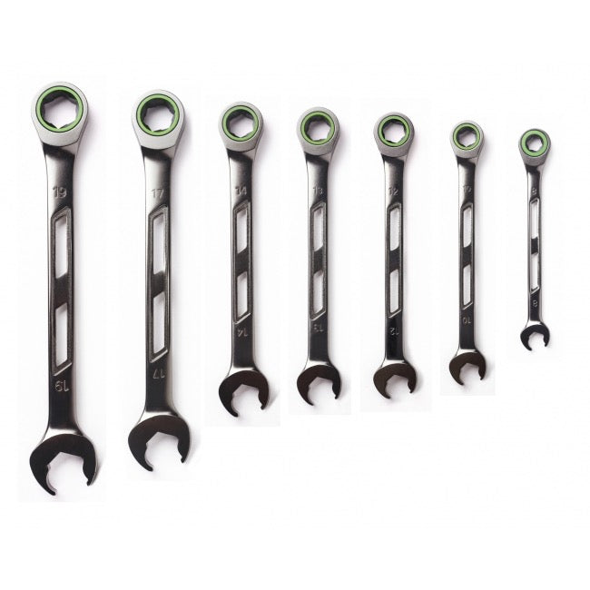 UTOKU complete set precision 120-tooth anti-slip ratchet plum wrench (lightweight/extreme black and nick)