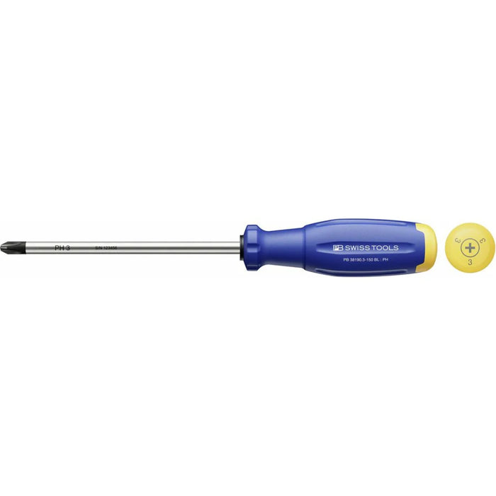 PB Swiss PB 38190.3-150 BL SwissGrip Evo screwdriver for PH screws - PH3