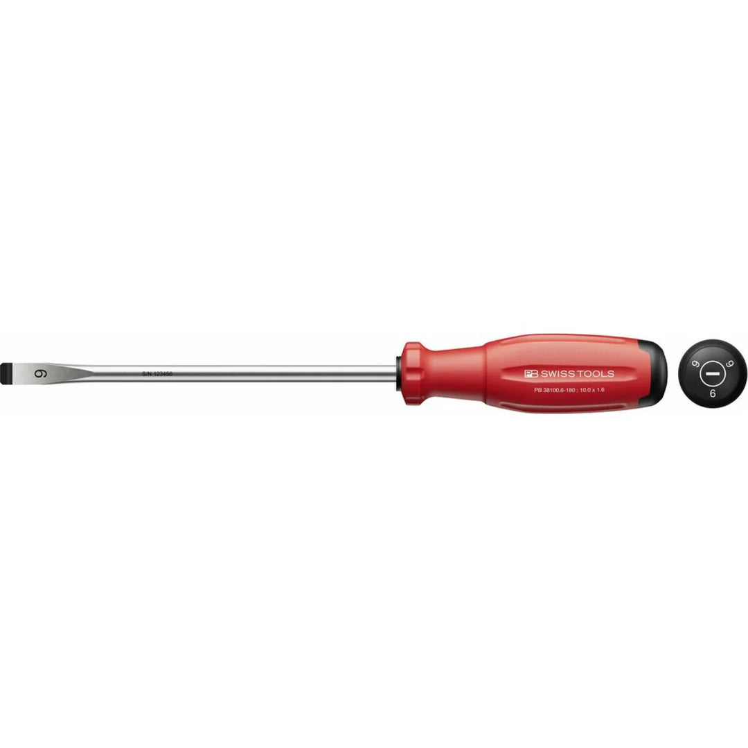 PB Swiss PB 38100.6-180 SwissGrip Evo slotted screwdriver 8mm
