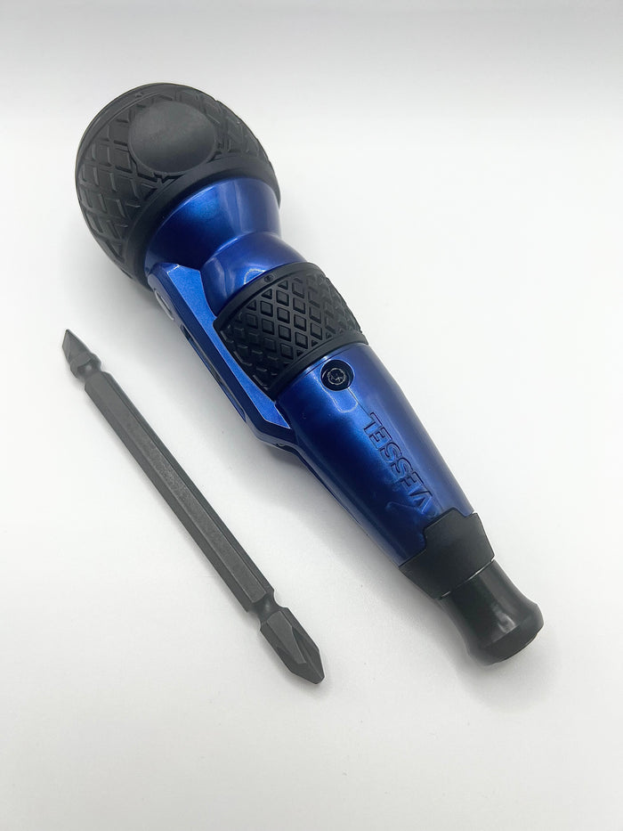 VESSEL 220USB-P1 Electric Ball Grip Screwdriver Plus Premium 3 speed model limited edition blue