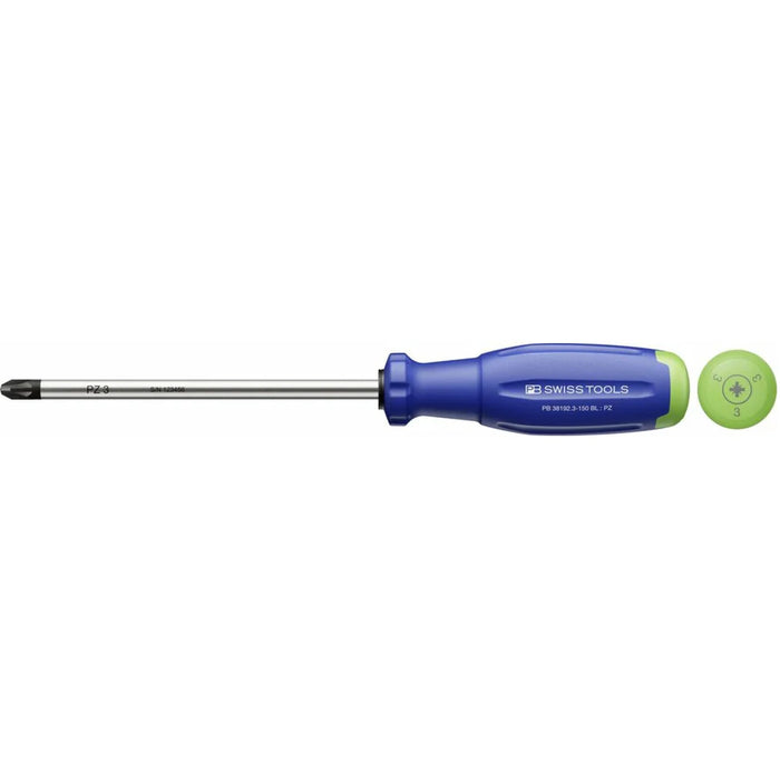 PB Swiss PB 38192.3-150 BL SwissGrip Evo screwdriver for PZ screws - PZ3