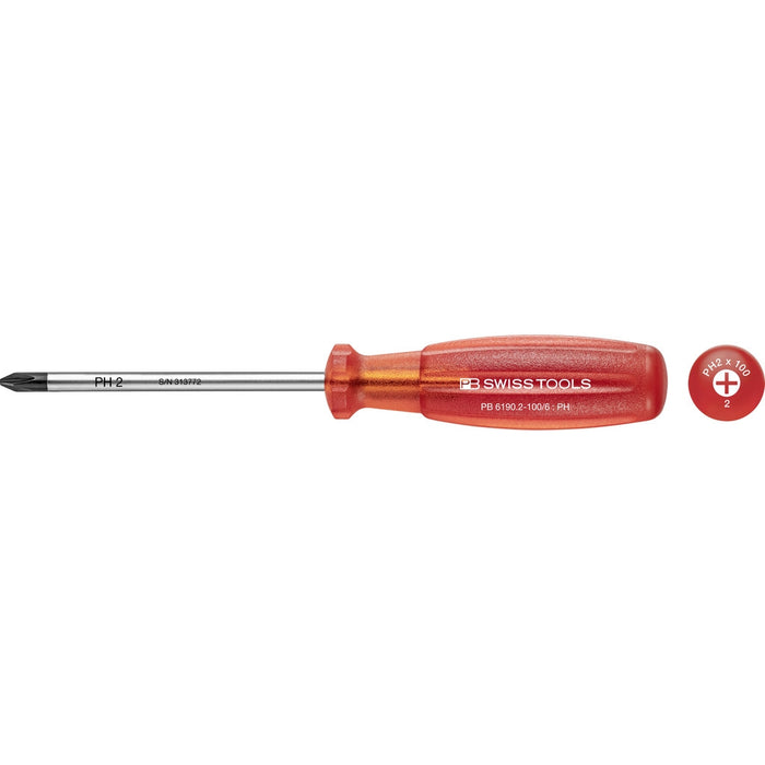 PB Swiss Tools  PB-6190/2-100 Size PH2 Multicraft Screwdriver