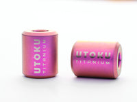 UTOKU TOOLS Titanium Alloy Pendant With Black Paracord - Pink