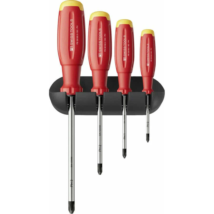 PB Swiss PB 38242.H SwissGrip Evo screwdriver set for Phillips, Pieces 4