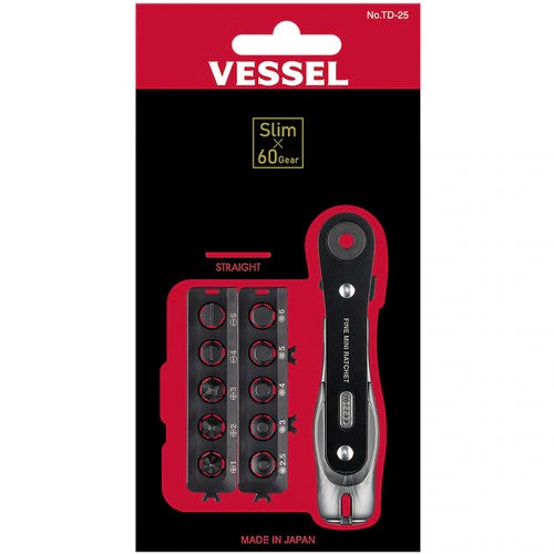 VESSEL Fine Mini Ratchet TD-25
