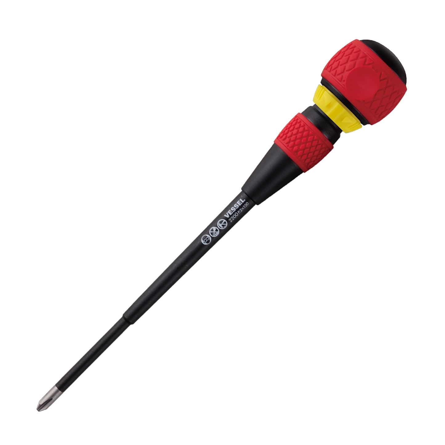 Vessel Ball Ratchet Screwdriver No.2200(Ph No.2 x 150)