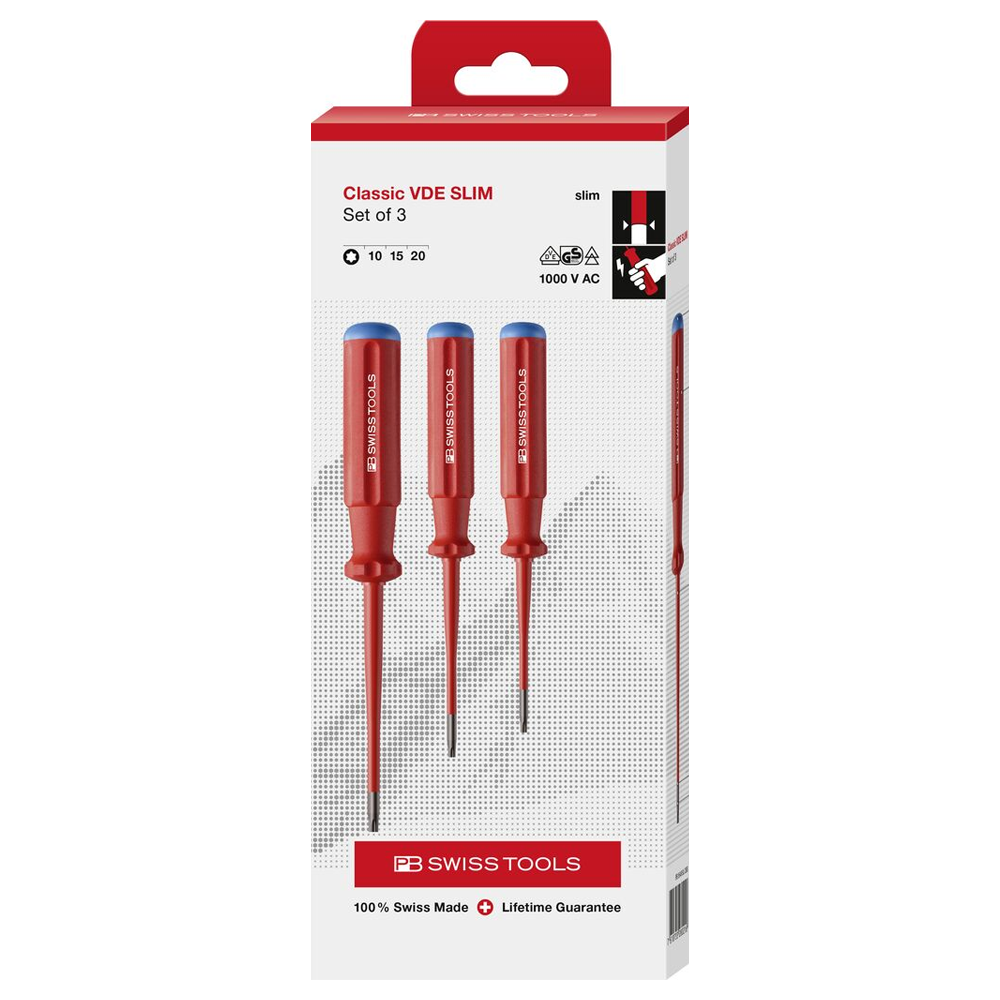 PB Swiss 5549.SL Classic VDE Slim Screwdriver Set Torx