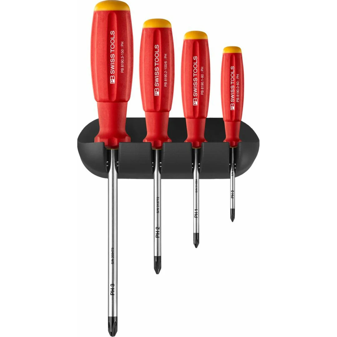 PB Swiss Tools PB 8242
SwissGrip screwdriver set with wall mount for Phillips