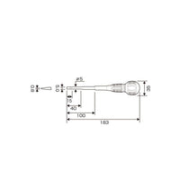 Anex Slim insulated screwdriver -5×100