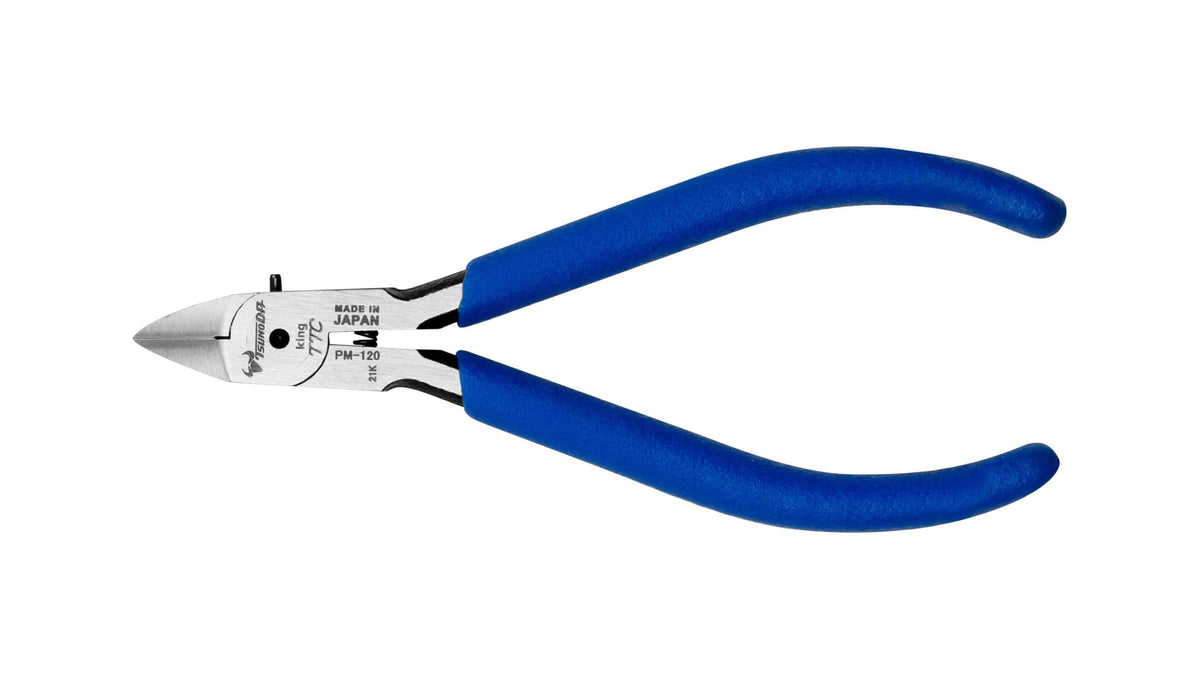 Tsunoda Micro Cutting Pliers Slender-type 120mm PM-120 Spring