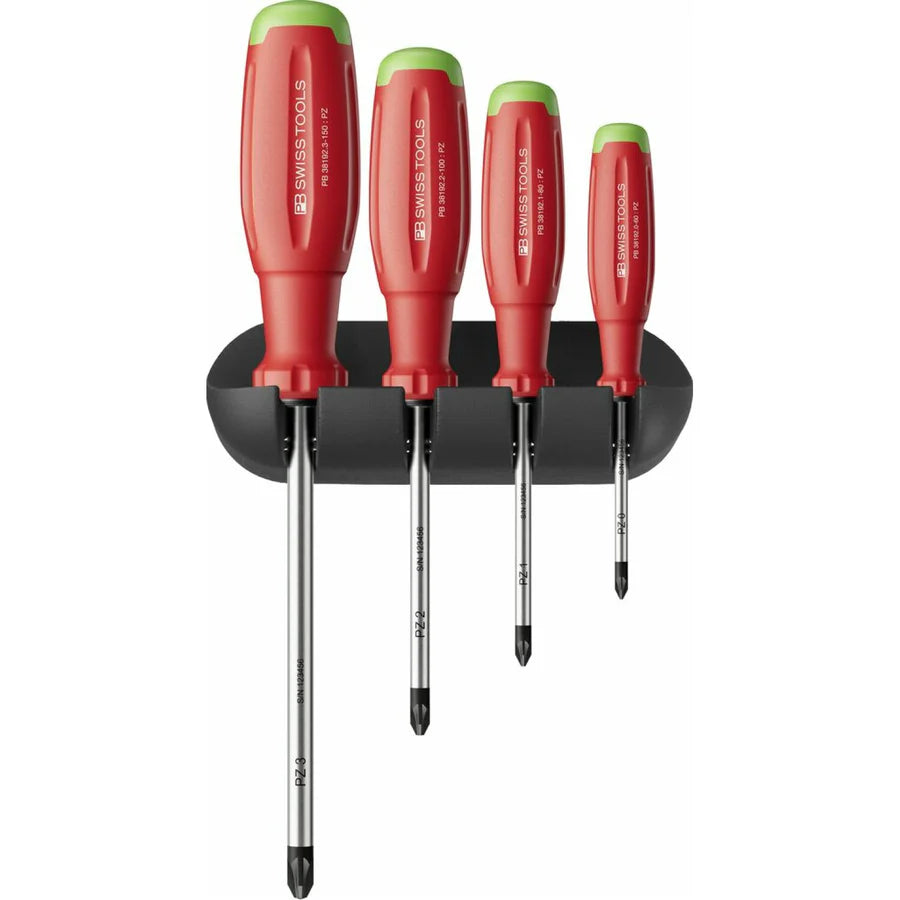 PB Swiss PB 38243.H SwissGrip Evo screwdriver set for Pozidriv, Pieces 4