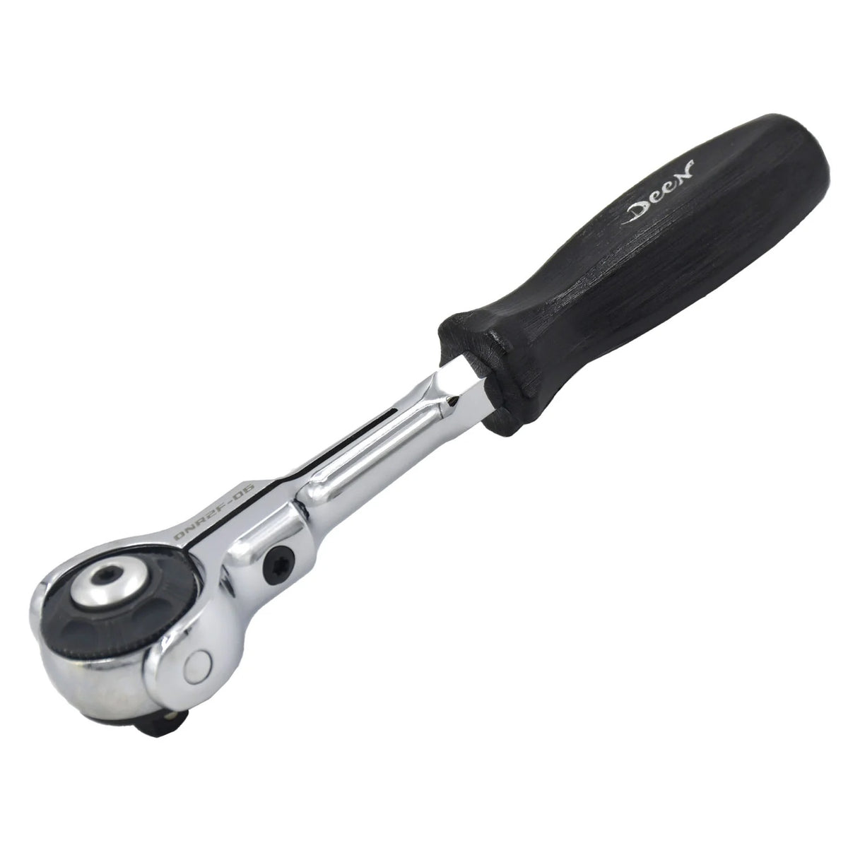 DEEN 1/4SQ Full Turn Round Swivel Ratchet