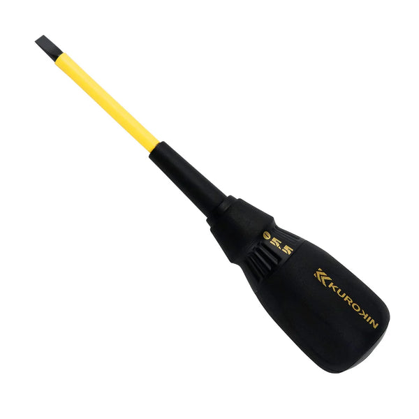 FUJIYA Electrician Screwdriver 100 mm Shaft Length, 554D-BG Minus 5.5mm