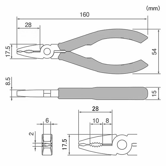 Engineer PZ-58BP Screw Removal Pliers BP
