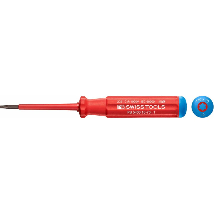 PB Swiss Tools PB 5400.10-70 Classic VDE screwdriver, TORX® , Size 10