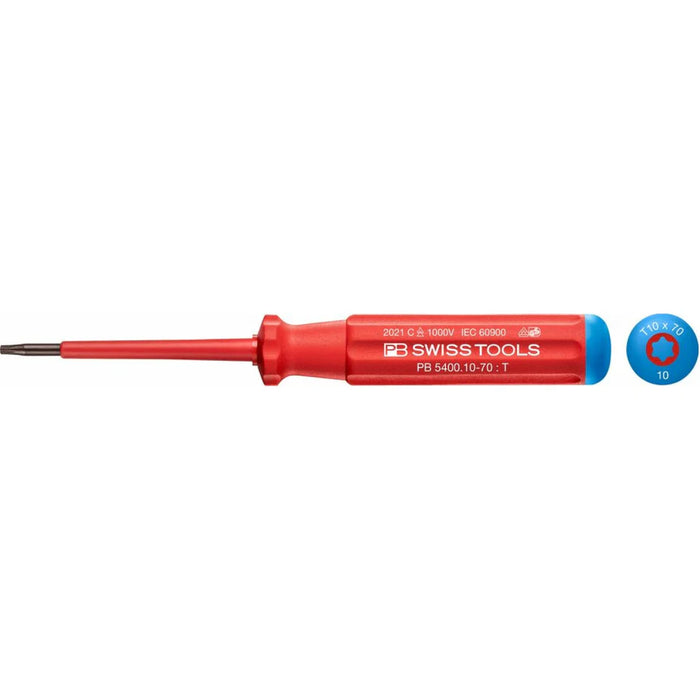 PB Swiss Tools PB 5400.10-70 Classic VDE screwdriver, TORX® , Size 10
