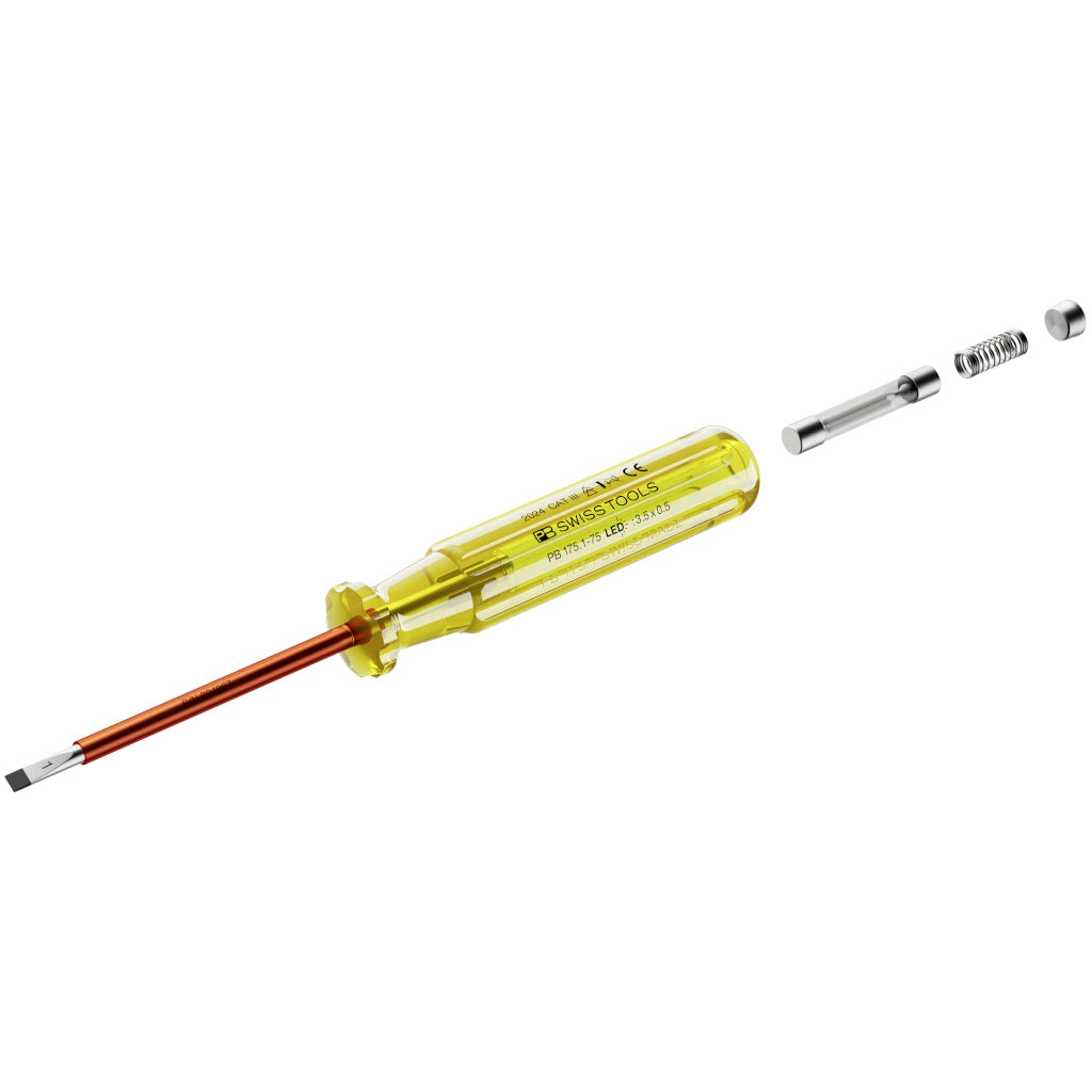PB Swiss Tools  175.1-75 LED
Voltage tester LED, high luminosity, slotted size 1