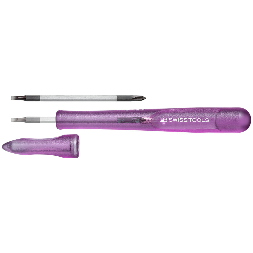 PB Swiss 168.00-30 Insider Pen – Pocket Tool Slim with Reversible Blade – Purple