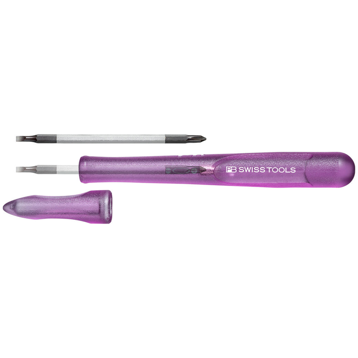 PB Swiss 168.00-30 Insider Pen – Pocket Tool Slim with Reversible Blade – Purple