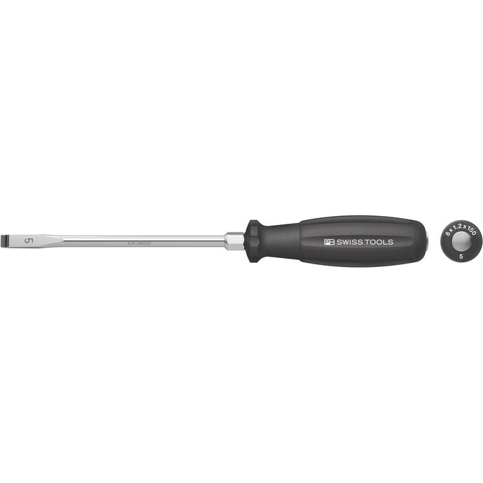 PB Swiss Tools  8102.DN 5-150
SwissGrip screwdriver slotted with striking cap, size 5 8mm