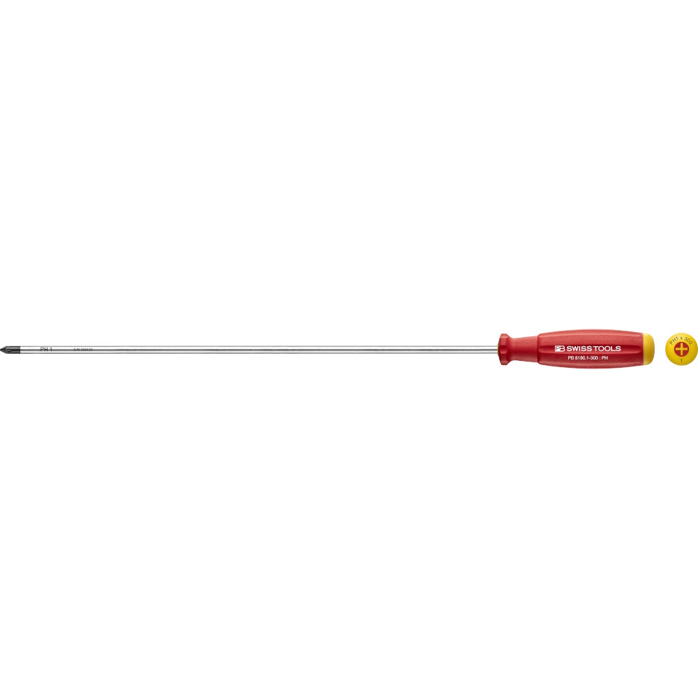 PB Swiss Tools  8190.1-300
SwissGrip screwdriver Phillips size PH1, extra long