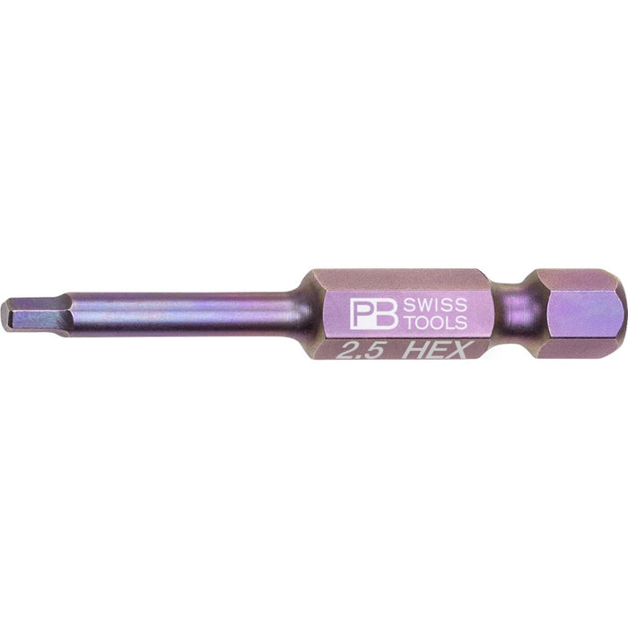 PB Swiss Tools  E6.210/2,5
PrecisionBit, 50 mm long, size 2,5 mm HEX
