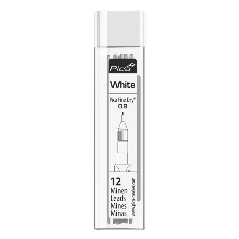 Pica Refills Fine Dry Replacement Leads White – 12 Pack 7032