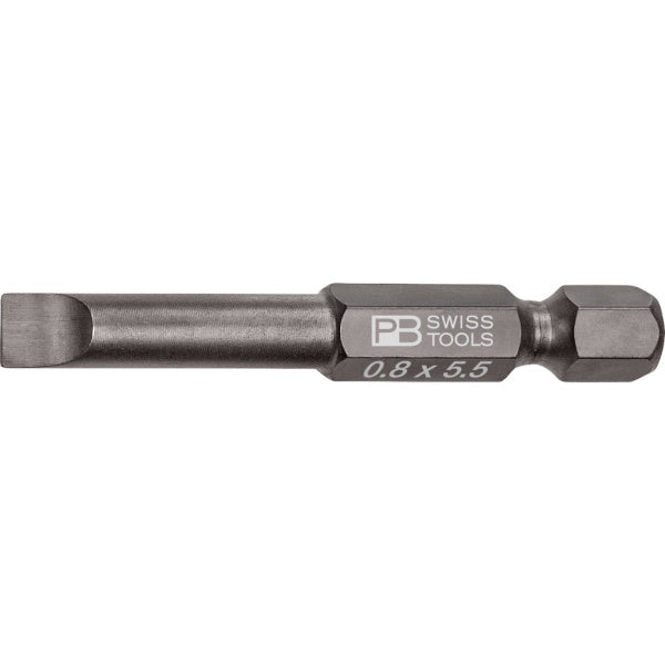 PB Swiss Tools  E6.100/3
PrecisionBit slotted, 50 mm long, size 3 (0,8x5,5 mm)