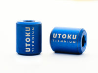 UTOKU TOOLS Titanium Alloy Pendant With Black Paracord - Blue